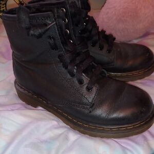Dr. Martens Black Leather Boots